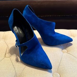 Electric Blue Zara stiletto bootie